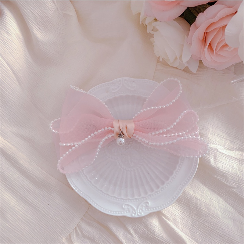 Kẹp Tóc Nơ Lớn Ngọt Ngào Kiểu Hàn Quốc Cho Nữ