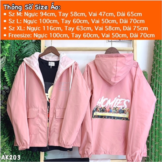 🎆𝐃𝐮̀ 𝟐 𝐋𝐨̛́𝐩🎆 203 Áo Khoác Dù Hồng Ho.mie.s (2Lớp) Siêu Đẹp (Video,Hình Thật) | BigBuy360 - bigbuy360.vn