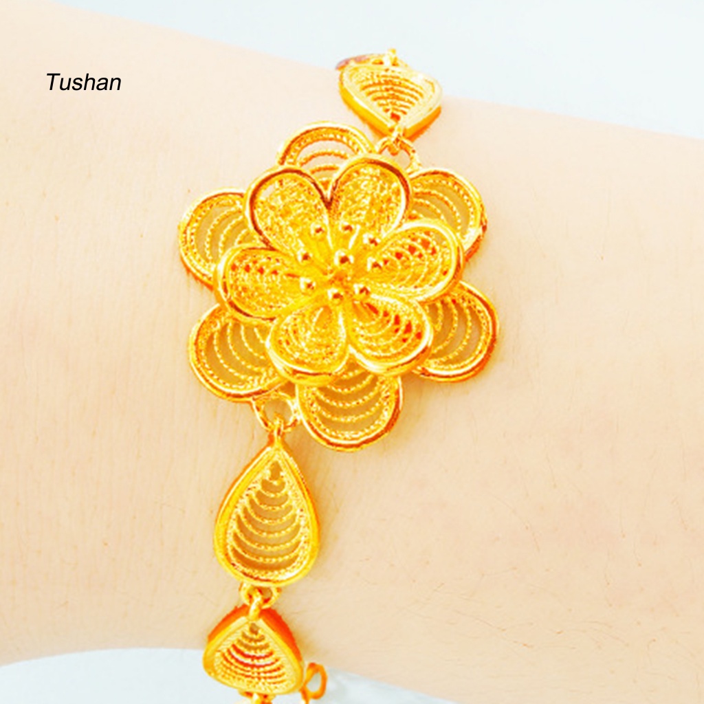 Vòng Đeo Tay Mạ Vàng Hồng Chống Rỉ Sét Dành Cho Nữ
