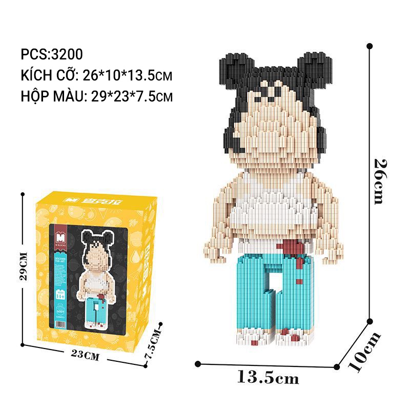 Bộ Đồ Chơi Lắp Ráp Moe Power Bears Độc Đáo Thú Vị
