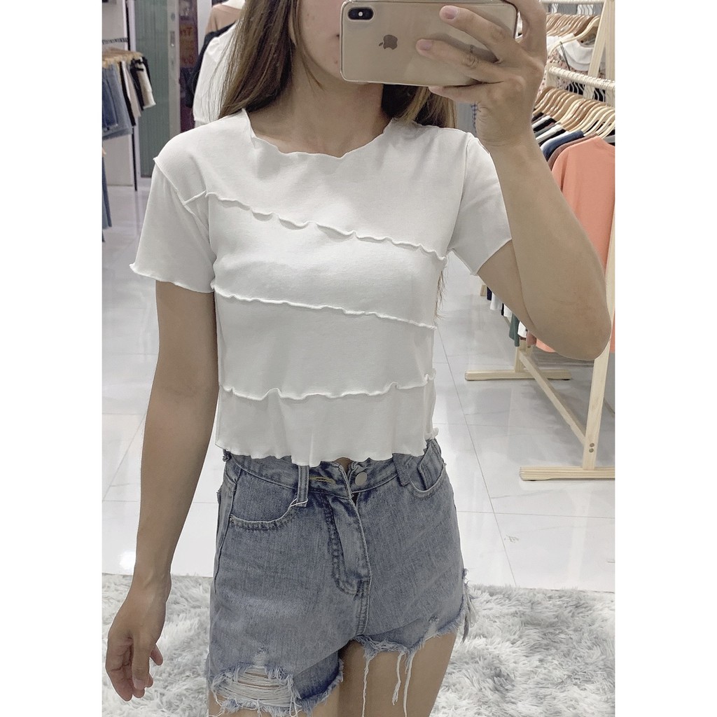 Áo Croptop - Áo Thun Croptop  Xoắn