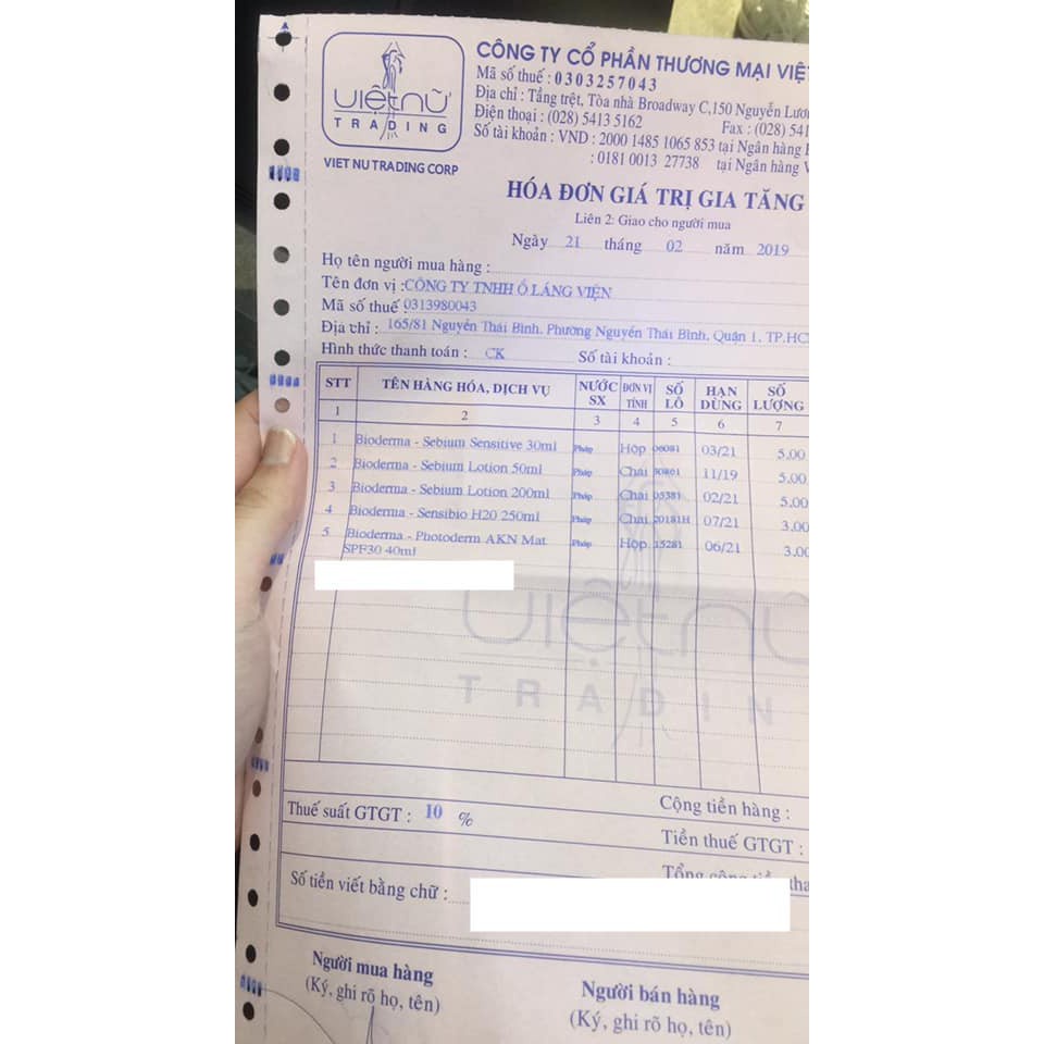 Nước cân bằng BIODERMA Sebium Lotion