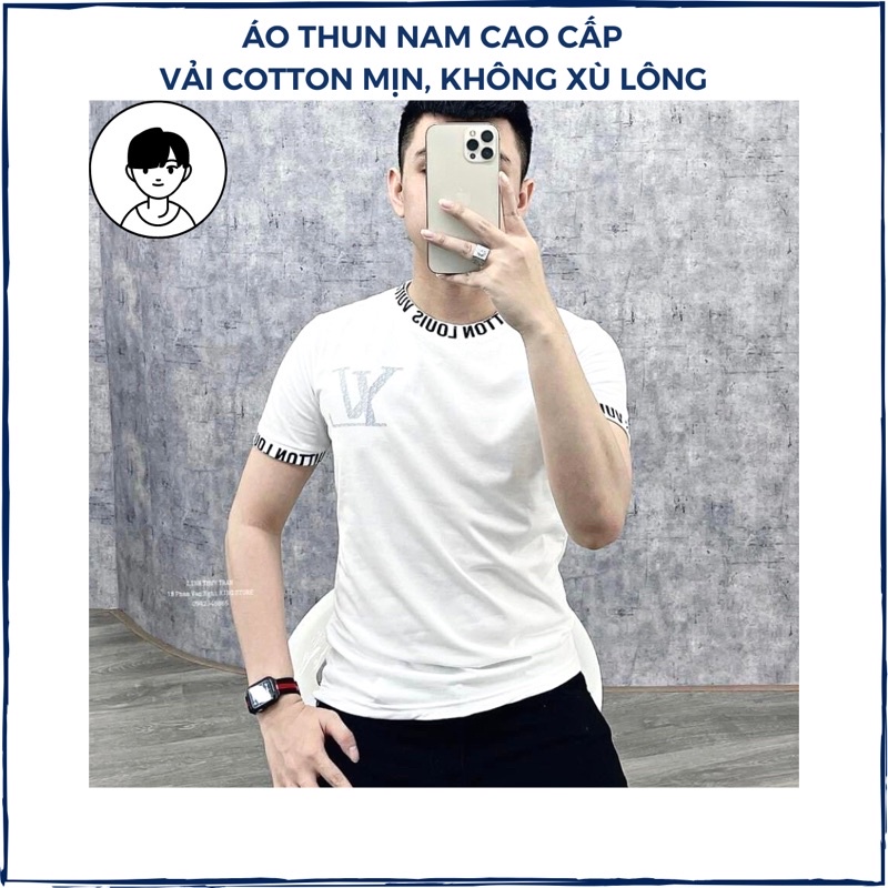 áo thun nam cổ tròn chất vải ko xù lông cao cấp