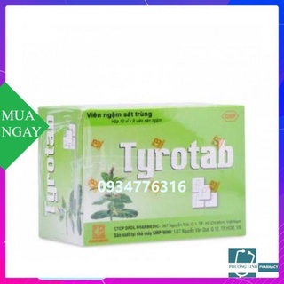 Kẹo ngậm Tyrotab ( hộp 80 viên)