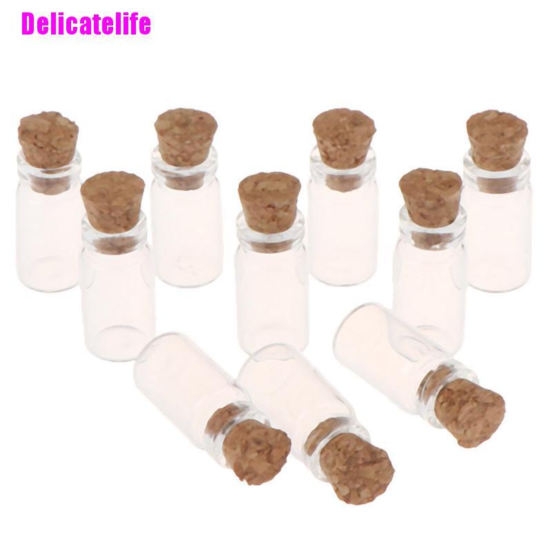 Set 10 Lọ Thủy Tinh Đựng Thực Phẩm Tỉ Lệ 1: 12 Cho Nhà Búp Bê