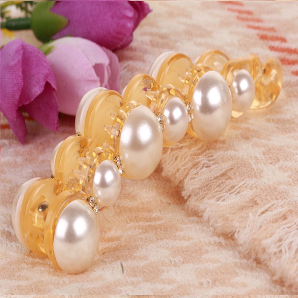 Kẹp tóc có đính ngọc trai thời trang cho nữ