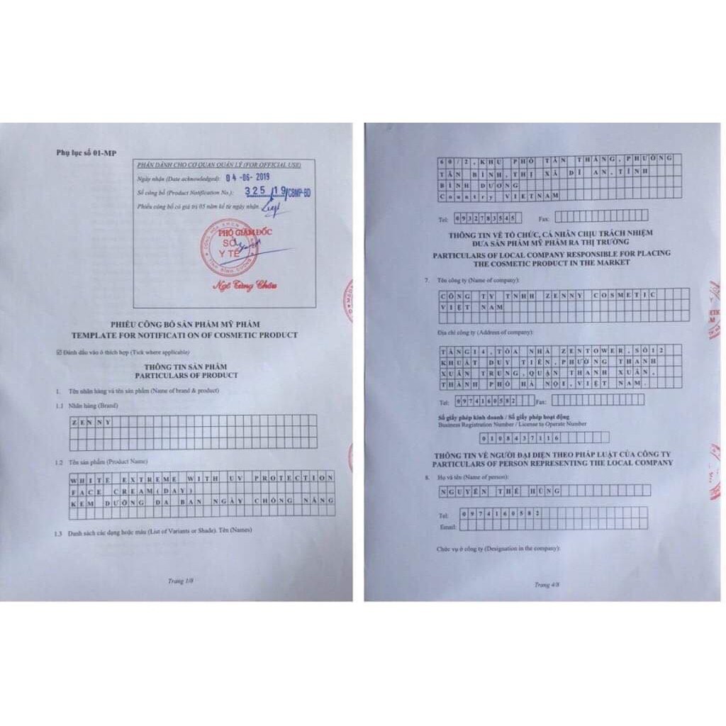Bộ Kem Zenny chính hãng Sáng Da Ngừa Thâm Nám Tặng Kèm Serum và Son Môi