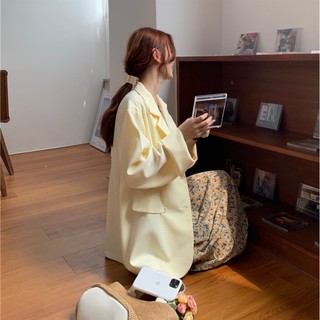 CÓ SIZE_ Áo Khoác Blazer Thu Đông Korea Basic