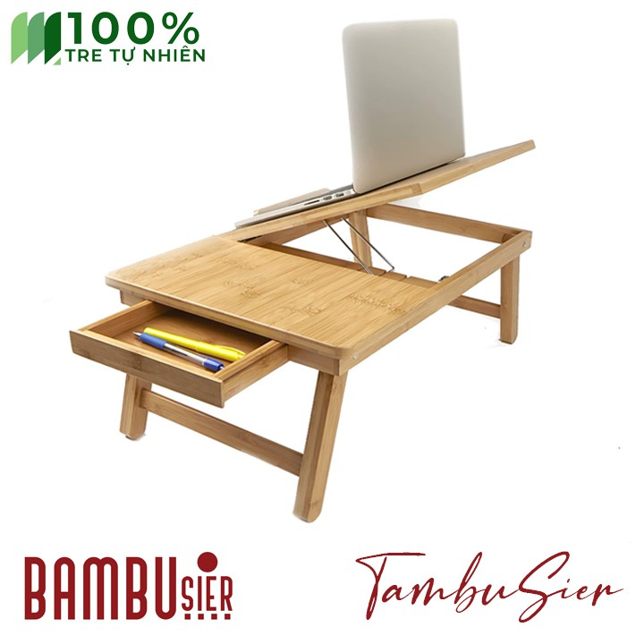 [BAMBOO] Bàn laptop gỗ tre đa năng – bàn kê laptop gấp gọn  100% tre tự nhiên cao cấp [TABLIX-01]