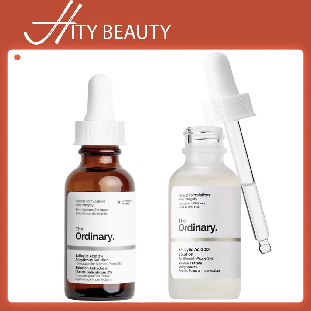 Serum da mụn, tẩy tế bào chết Salicylic Acid 2% Exfoliating Blemish Solution Pore Clearing Serum - Hity Beauty