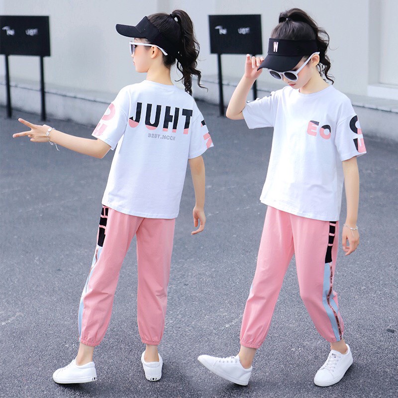 Set bộ quần áo dành cho bé gái 18-45kg mẫu EO. thiết kế cá tính, đường may kỹ. MA08.