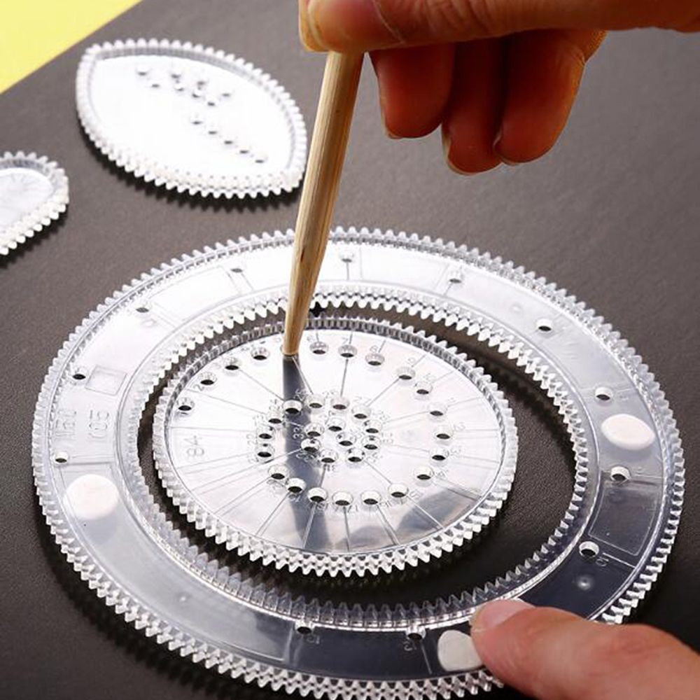 Bộ thước vẽ hình học sáng tạo vui nhộn cho bé