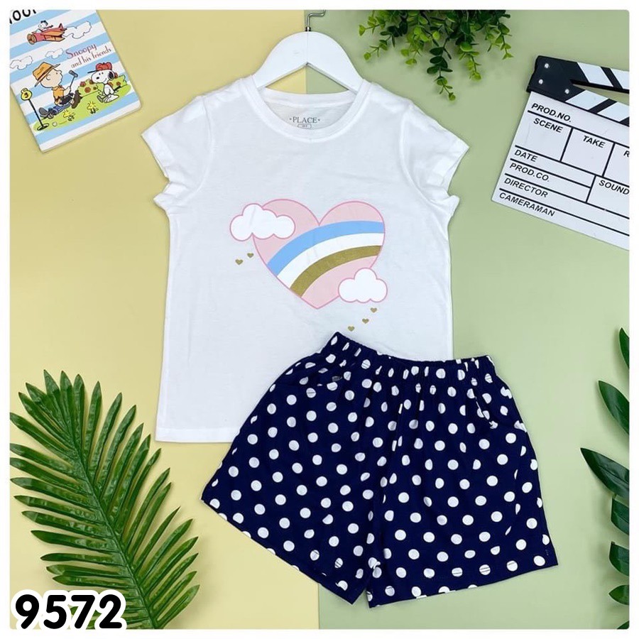 Bộ Ngắn Bé Gái Nhiều Mẫu Cho Bé Từ 17-45KG