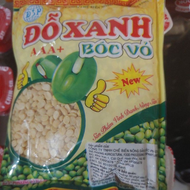 Đỗ Xanh Bóc Vỏ Đặc Sản Đức Phương Gói 200g