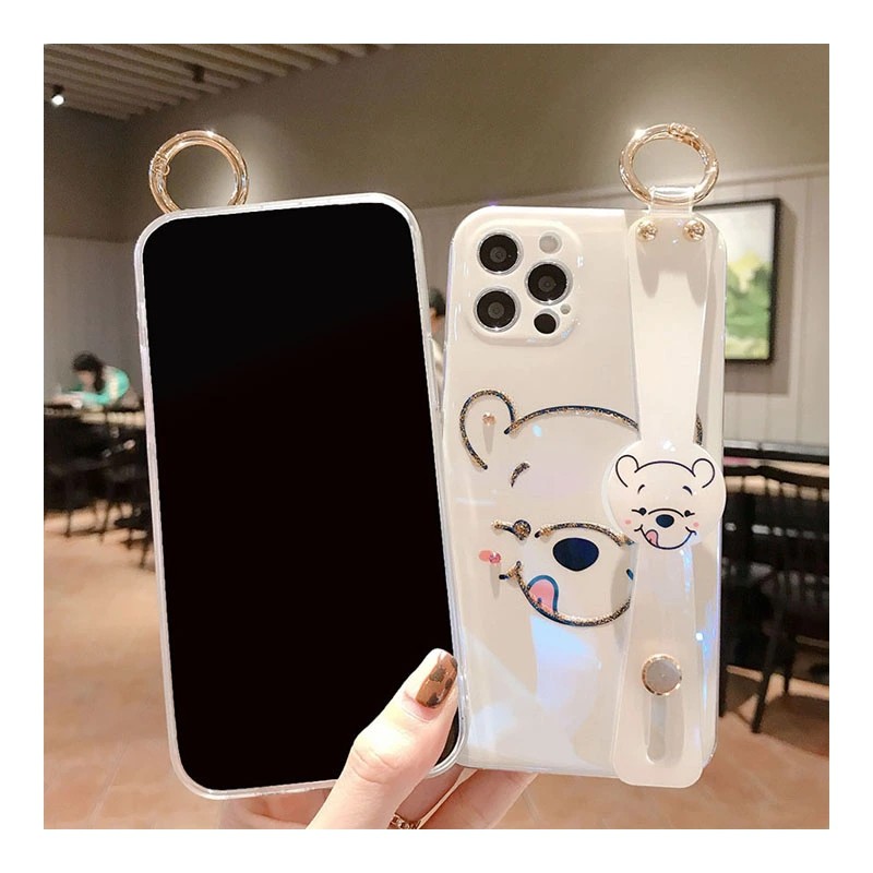 Disney Ốp Điện Thoại In Hình Gấu Pooh Có Dây Đeo Cổ Tay Cho Iphone 11 12 Pro Se2 8plus Xmax Xr Ix | BigBuy360 - bigbuy360.vn