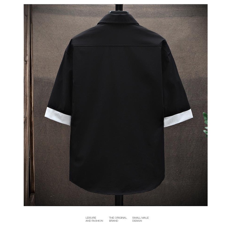 Áo Sơ Mi Tay Ngắn Phong Cách Nhật Bản Thời Trang Mùa Hè Cho Nam