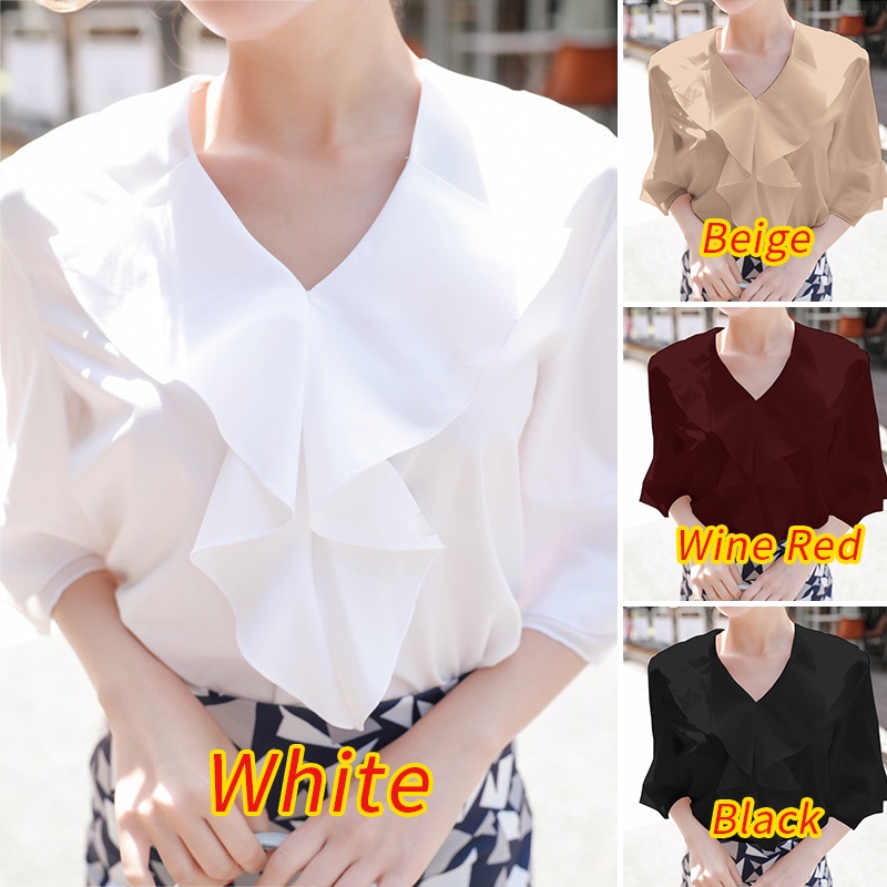 Zanzea Áo Nữ Tay Lửng Cổ Chữ V Thời Trang Quyến Rũ