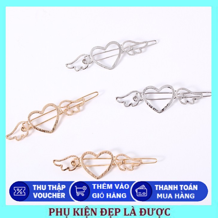 Kẹp Tóc Trái Tim Cánh Thiên Thần