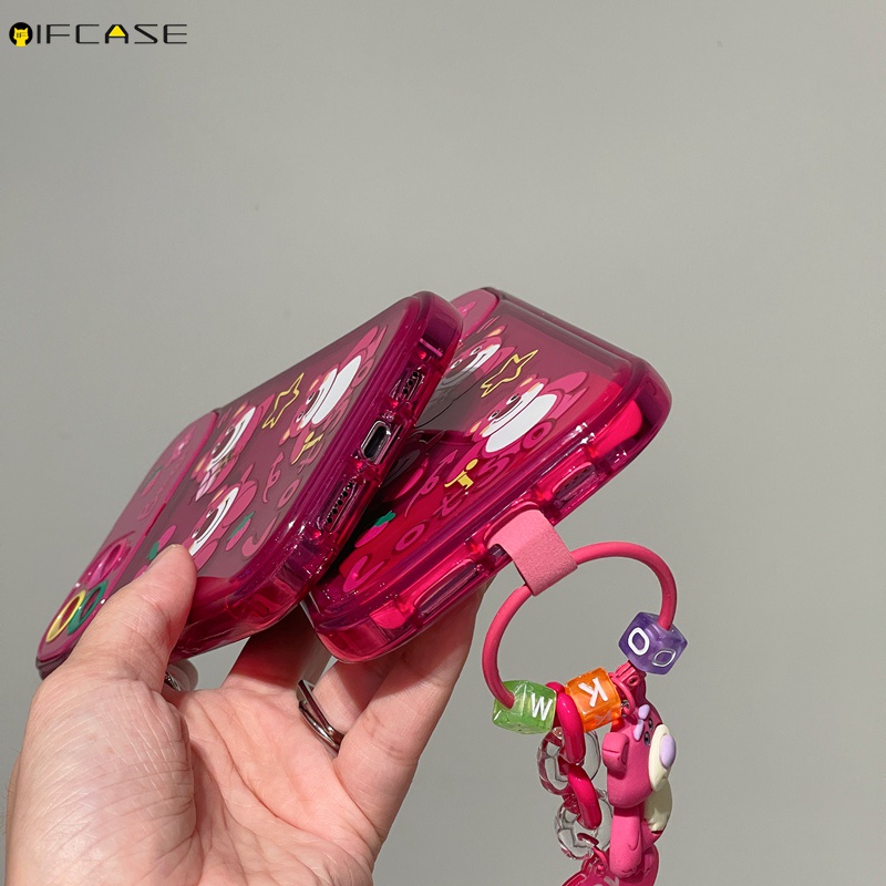 Ốp Điện Thoại Mềm Trong Suốt Có Giá Đỡ Và Dây Đeo Tay Cho iPhone 13 12 11 Pro Max