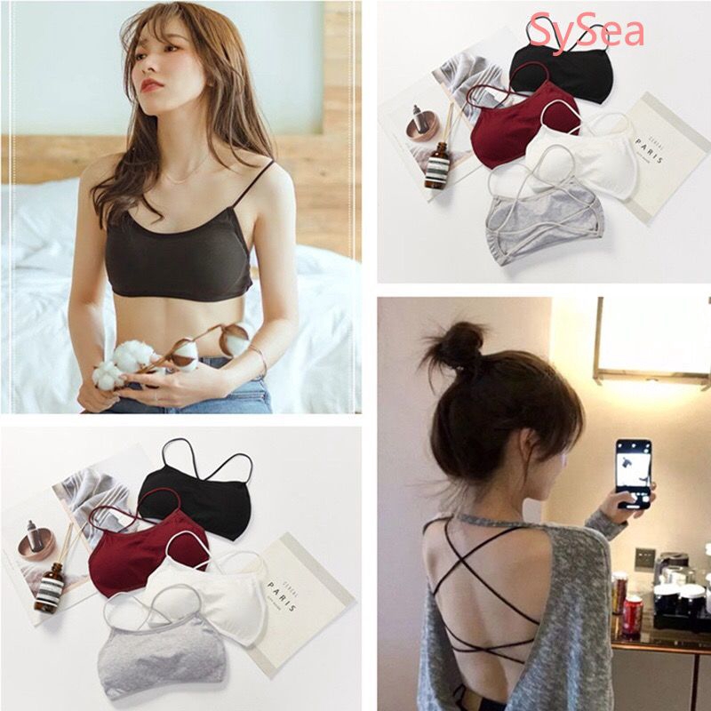 Áo Ngực Dây Chéo Kiểu Hàn Quốc Thiết Kế Quyến Rũ