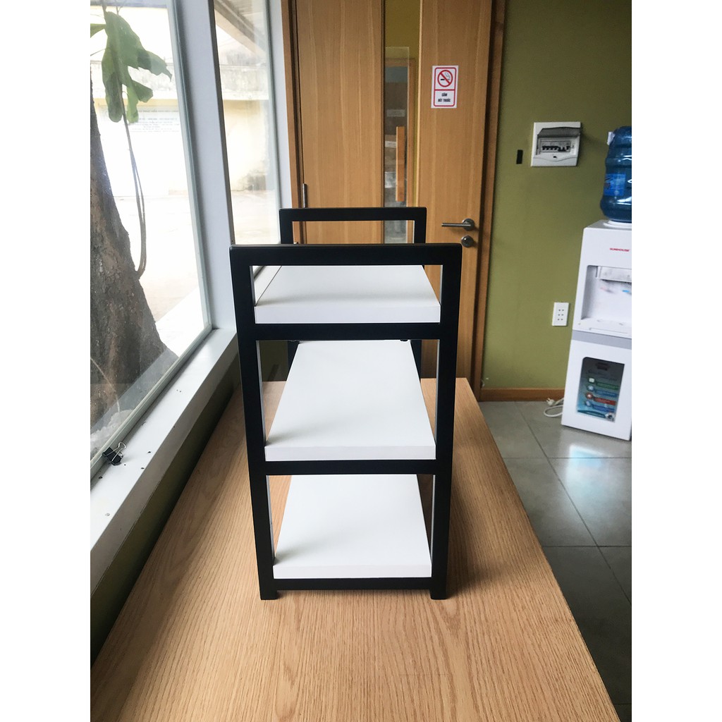 KỆ MINI ĐỂ BÀN, KỆ SÁCH ĐỂ BÀN ( KẾT HỢP SẮT VÀ GỖ AN CƯỜNG ) | BigBuy360 - bigbuy360.vn