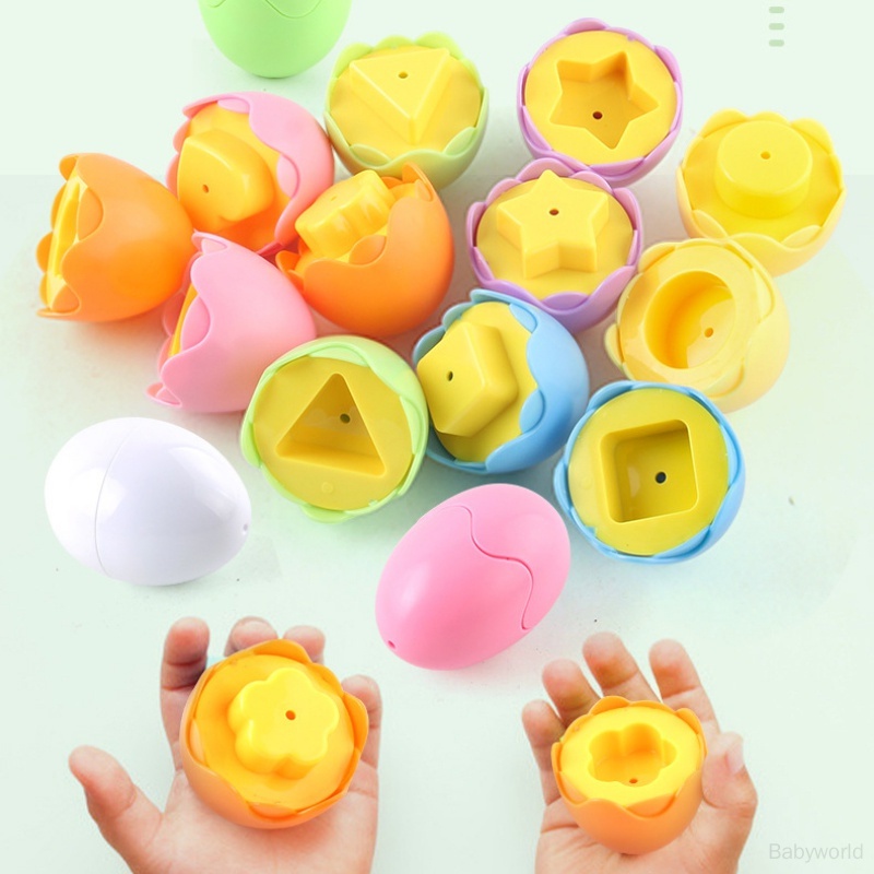 Đồ Chơi Giáo Dục Nhận Dạng Trứng Thông Minh Hình Học Cho Trẻ Em