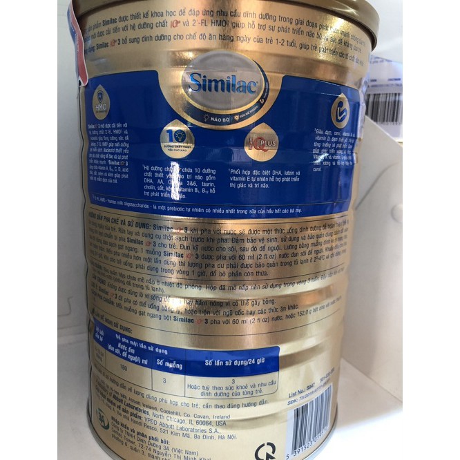 Sữa Bột Similac 3 HMO 1,7kg