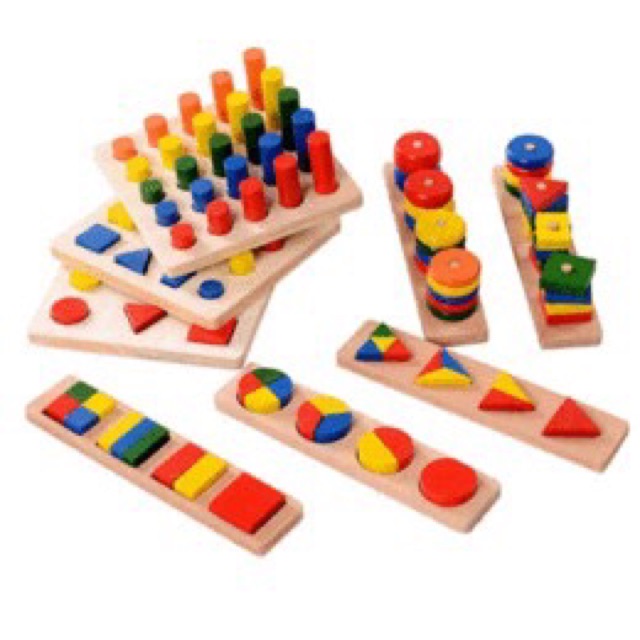 Bộ giáo cụ Montessori 8 món loại 1 cho bé