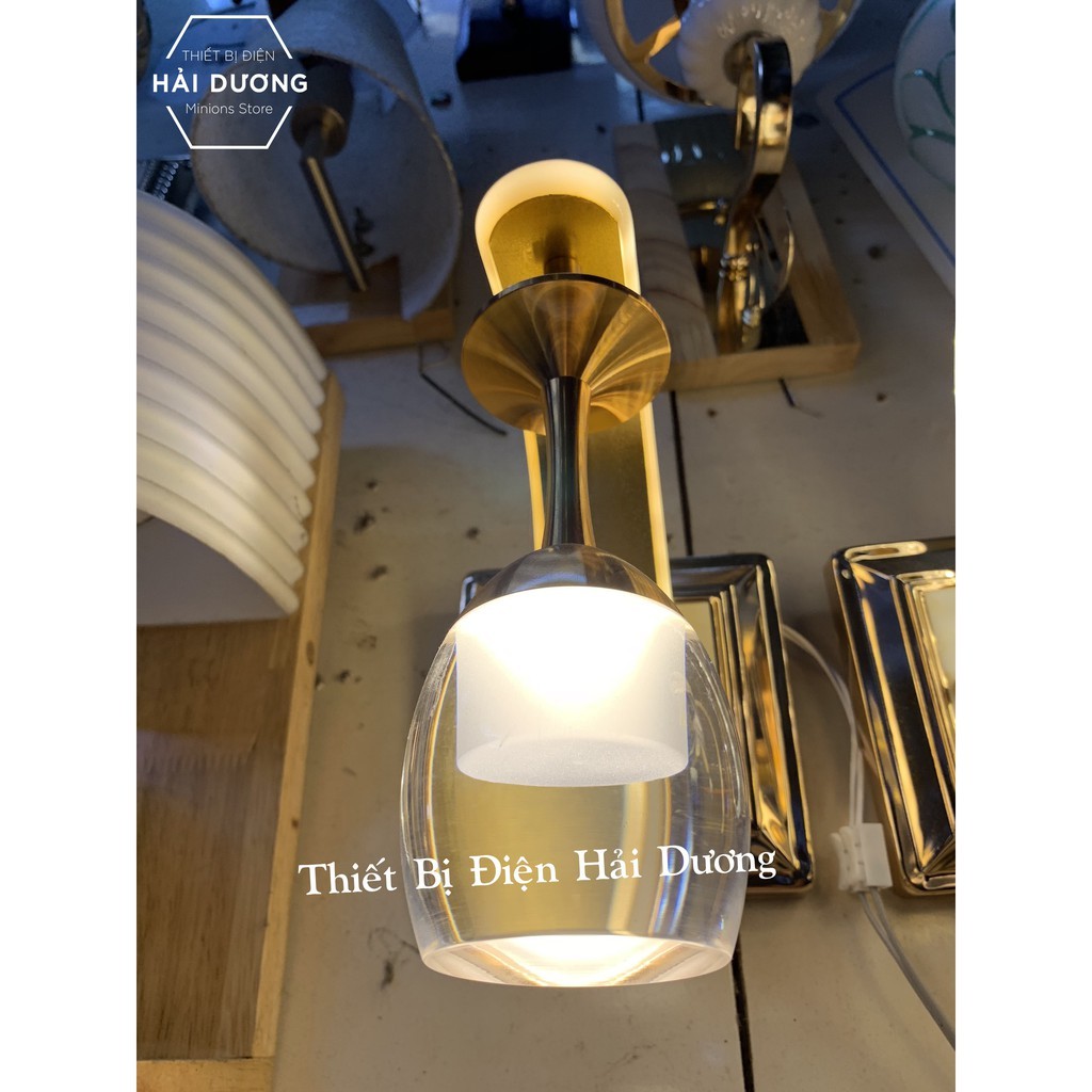 Đèn Led Treo Tường Hiện Đại Thả Thuỷ Tinh 24w Phong Cách Decor Vintage Nghệ Thuật ( Ánh sáng vàng)- Energy GreenLighting