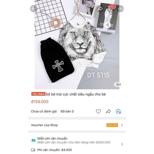 Bộ hổ dài  tay da cá tàu bé trai Size đại