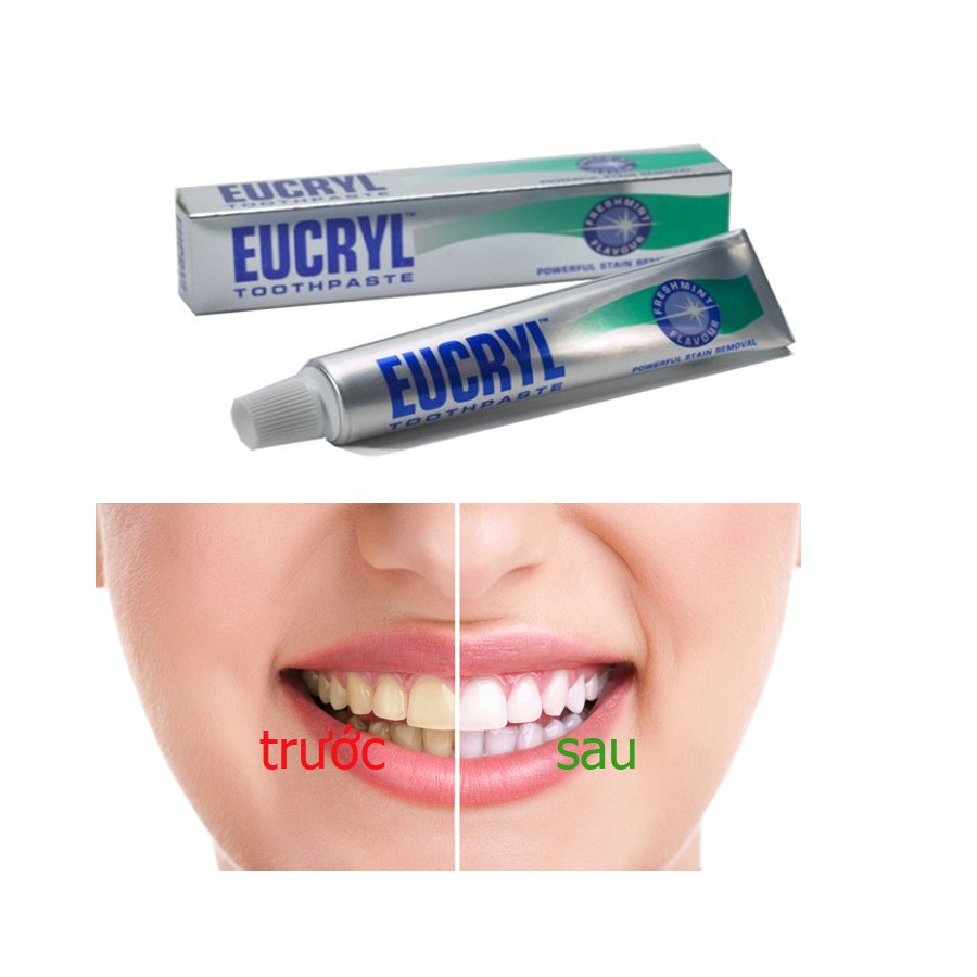 Kem Đánh Trắng Răng Eucryl Tooth Paste 62g - ANH