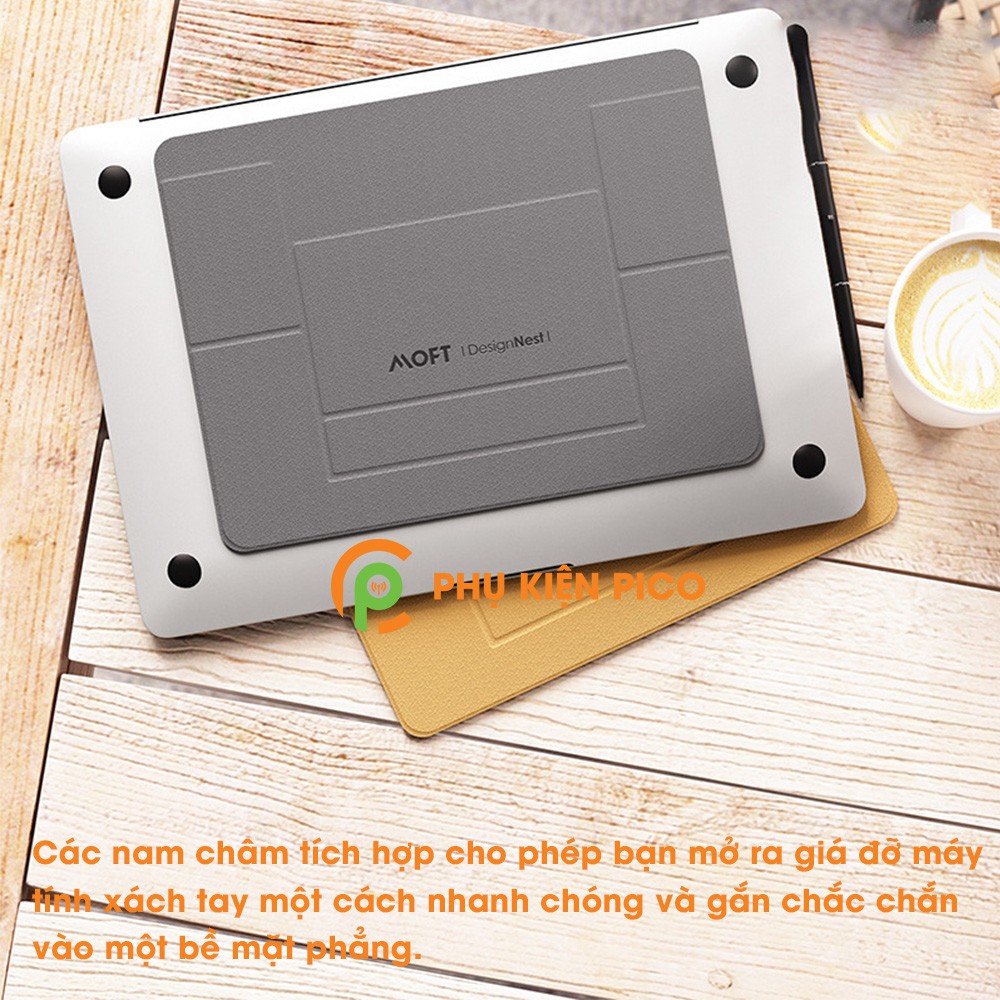 Đế tản nhiệt laptop gấp gọn chính hãng MOFT - Giá đỡ tản nhiệt Laptop vô hình, cho máy tính xách tay, Ipad màu xám