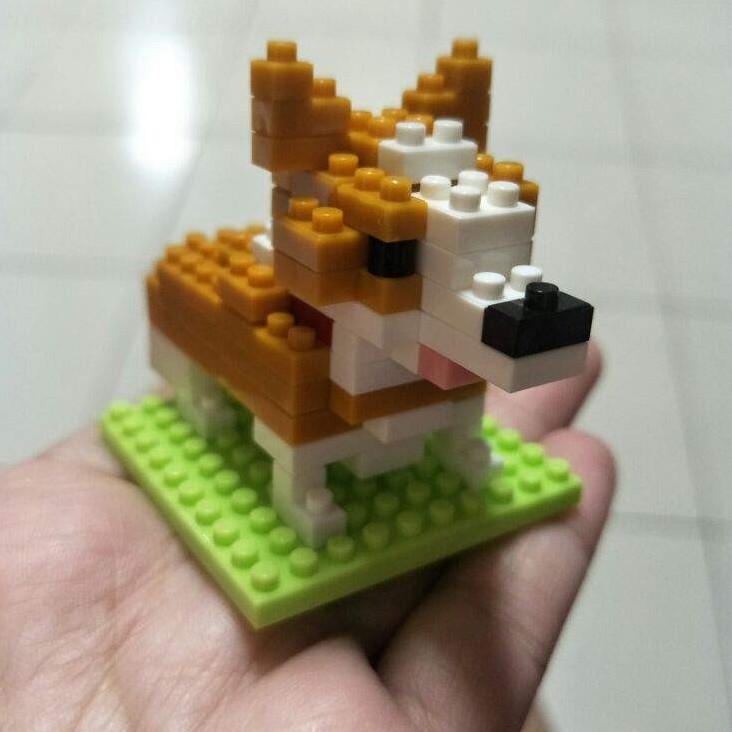 Bộ Đồ Chơi Lắp Ráp Lego Hình Chú Chó Corgi Dễ Thương