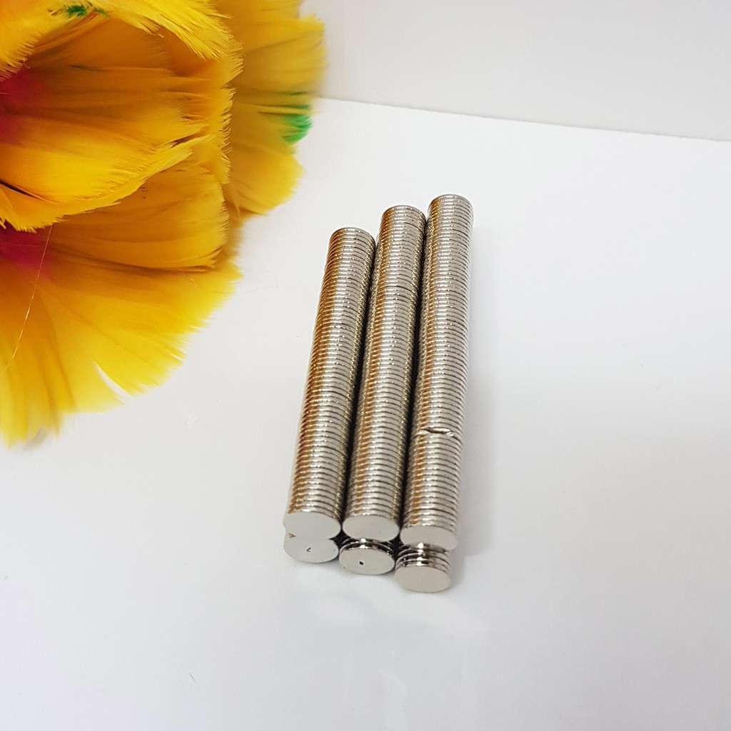 50 Viên Nam Châm Siêu Mỏng 8x1mm