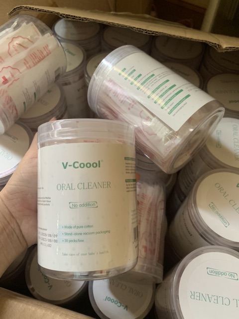 Gạc rơ lưỡi V-cool (1 hộp 30c)