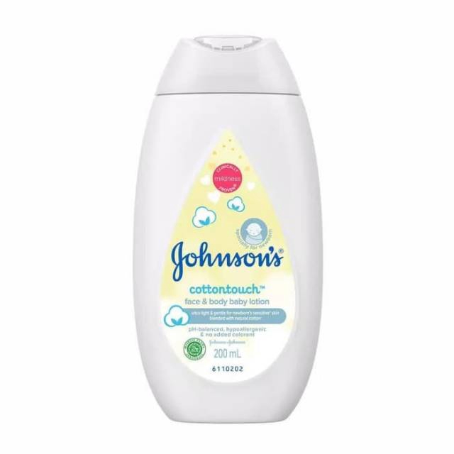 Lotion Dưỡng Da Mặt & Cơ Thể Johnson Cottontouch 200ml