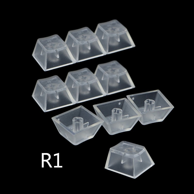 Set 10 nút keycap bàn phím cơ màu nhám trong suốt cho R4 R3 R2 R1 | BigBuy360 - bigbuy360.vn