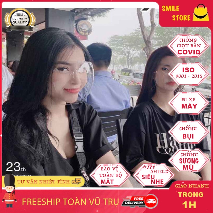 Face Shield Chống Giọt Bắn,(Giao hỏa tốc 30P) Bảo Vệ Chống Dịch, Kháng Khuẩn Kính Chắn Bảo Vệ Mắt Trong Suốt | BigBuy360 - bigbuy360.vn