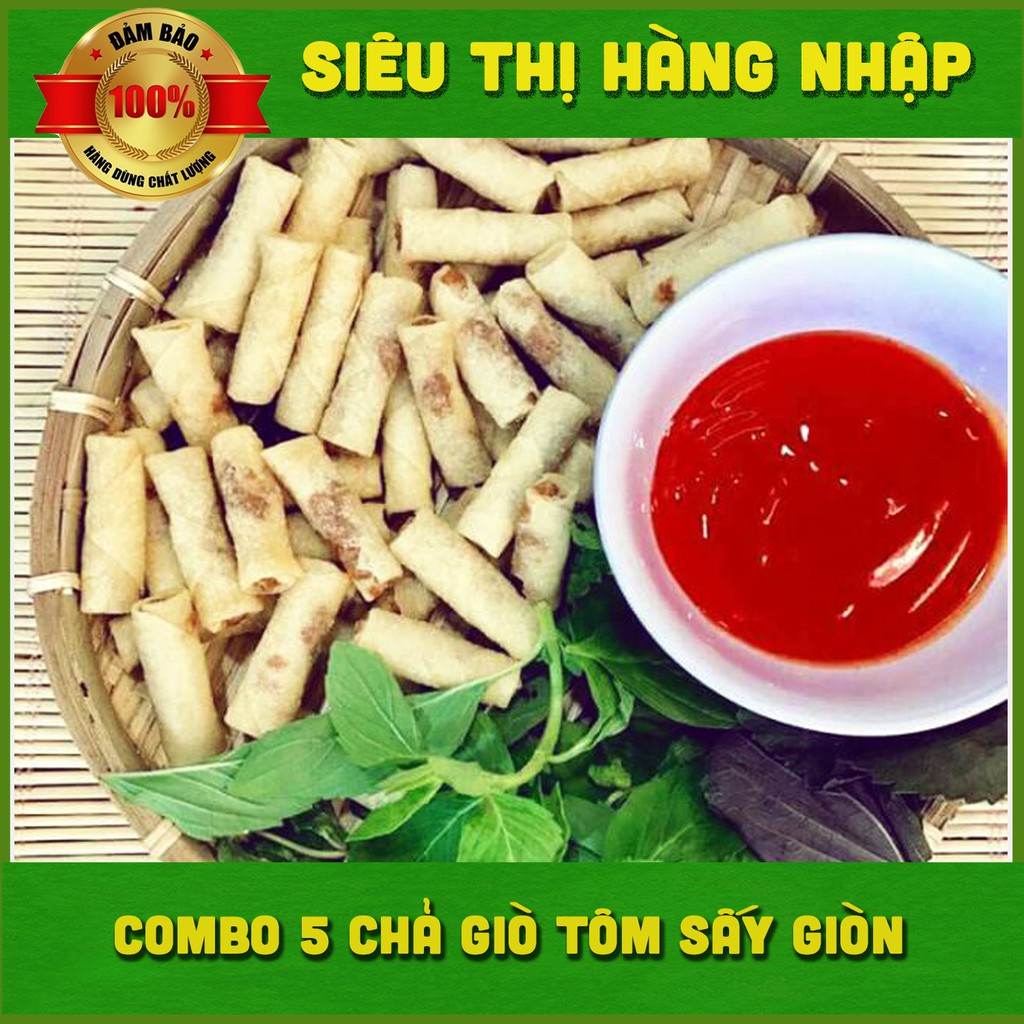 [350g] Chả giò tôm sấy ăn liền siêu ngon, chả ram tôm đất, snack bimbim, đồ ăn vặt ngon rẻ