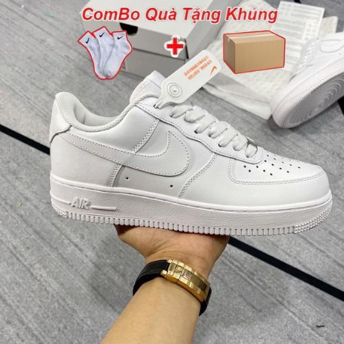 Giày _Nike Air Force 1, giày AF1 trắng đế Air bản cao cấp full box bill phụ kiện