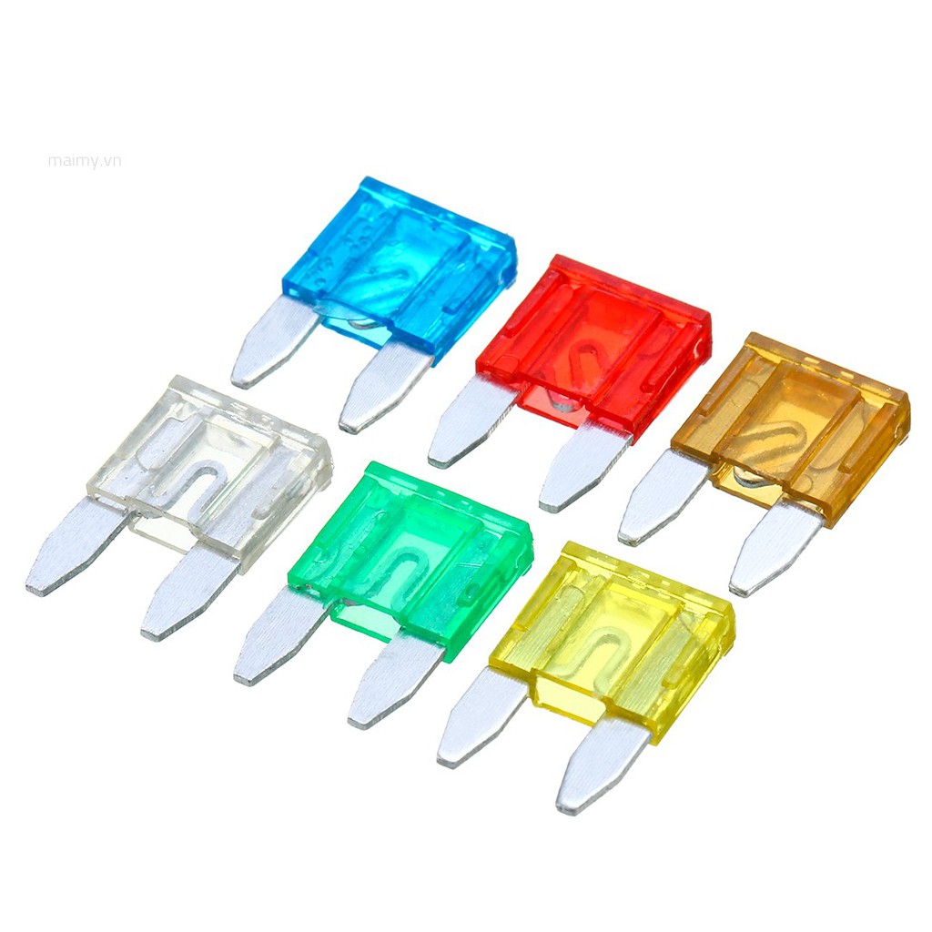 Set 36 Cầu Chì Lưỡi Mini 7.5A 10A 15A 20A 25A 30A Dành Cho Ô Tô