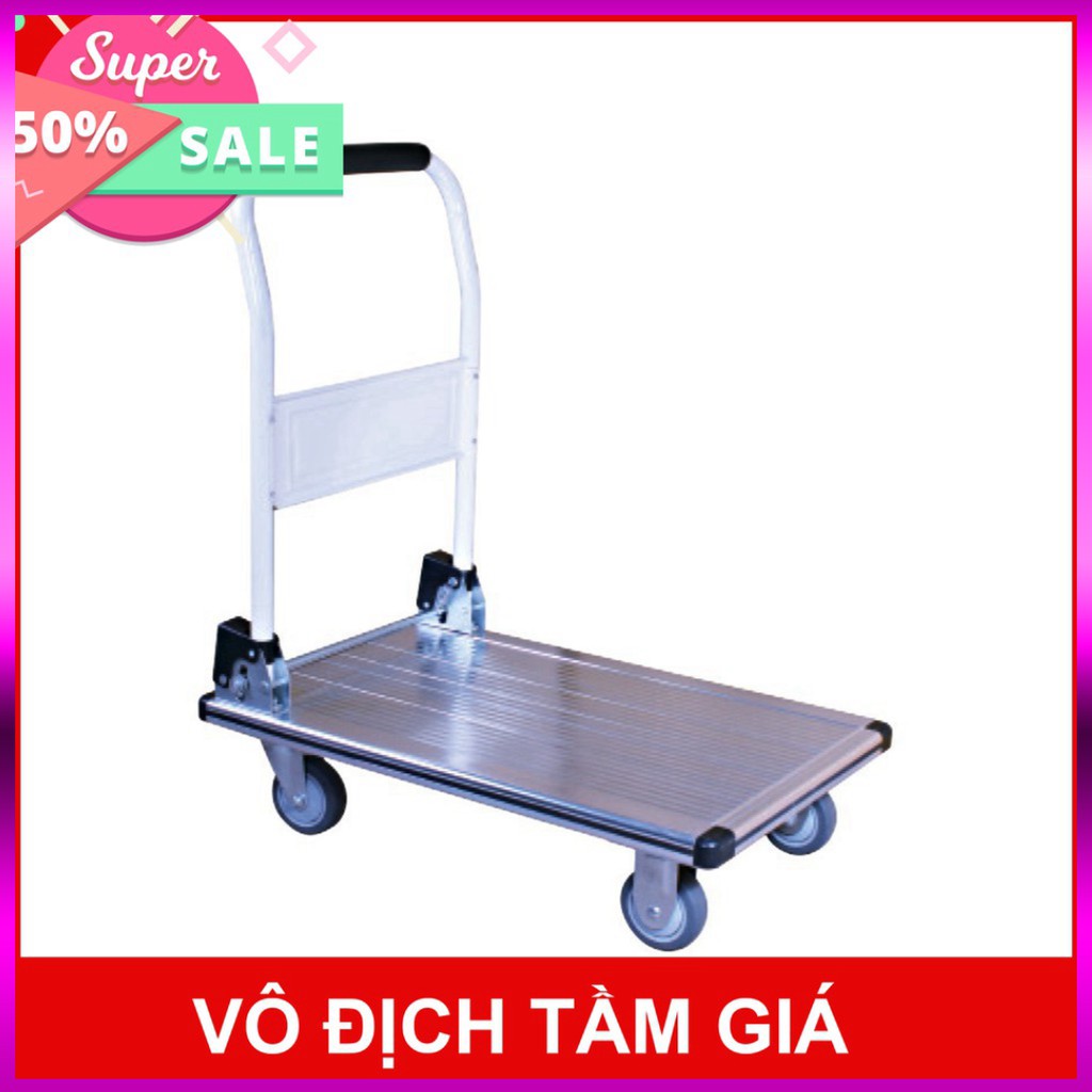 Xe Đẩy Hàng 4 Bánh 500kg Maxkiwi - Kích thước : 60 x 90cm Kho Miền Nam