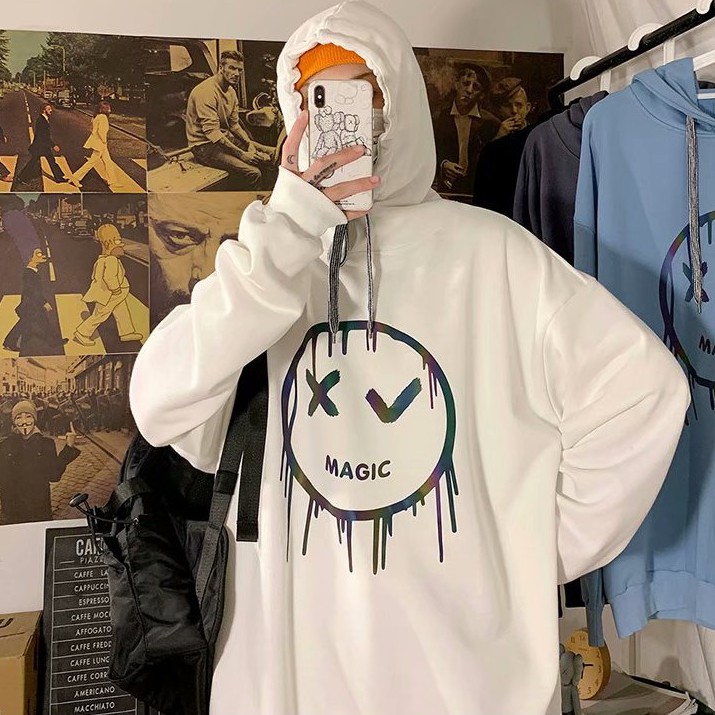 Áo hoodie nam dáng rộng tay dài phong cách Hàn Quốc thời trang mùa thu năm 2020 | BigBuy360 - bigbuy360.vn