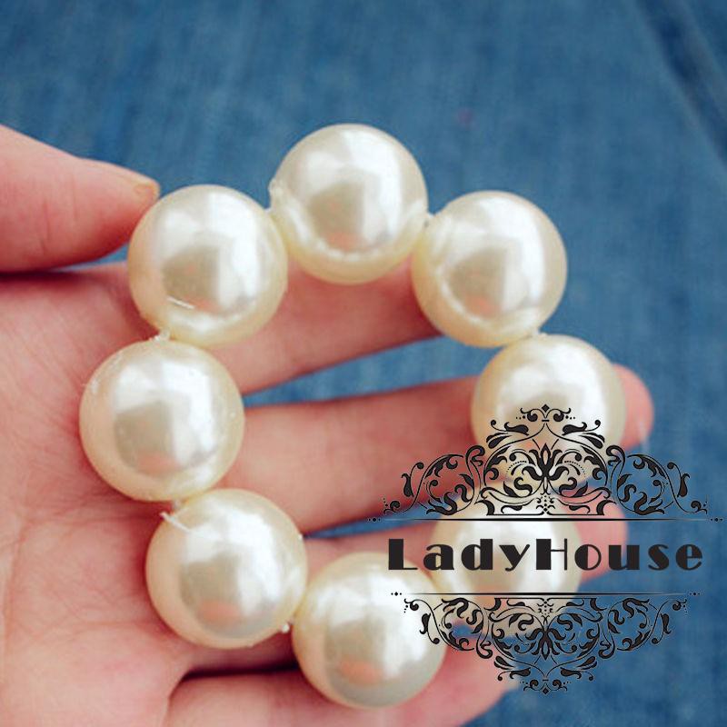 Dây Cột Tóc Ngọc Trai Giả Phong Cách Hàn Quốc