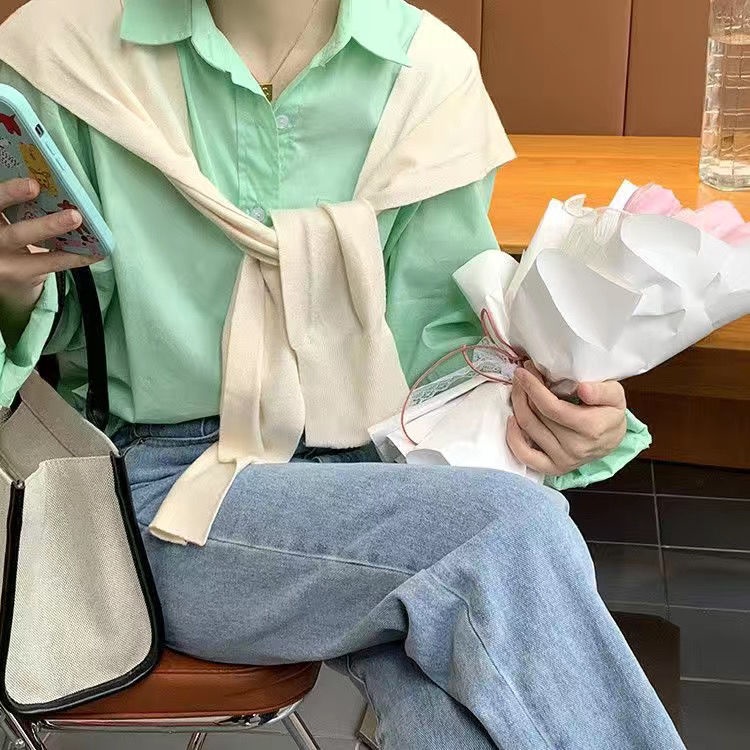 Khăn Choàng Cổ Dệt Kim Ấm Áp Thời Trang Thu Đông Hàn Quốc Mới