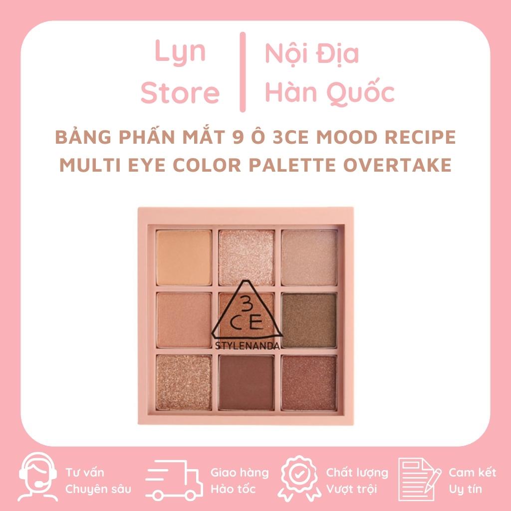 Bảng phấn mắt 9 ô 3CE Mood recipe multi eye color palette overtake