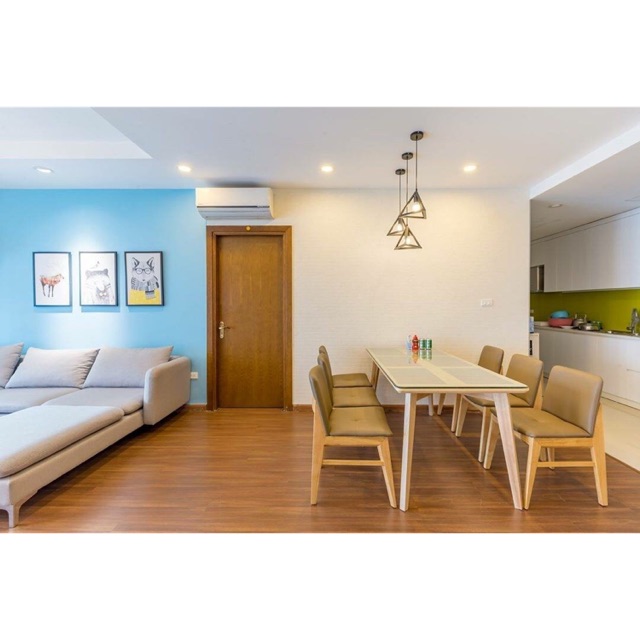Bộ bàn ăn 1m6 x 6 ghế