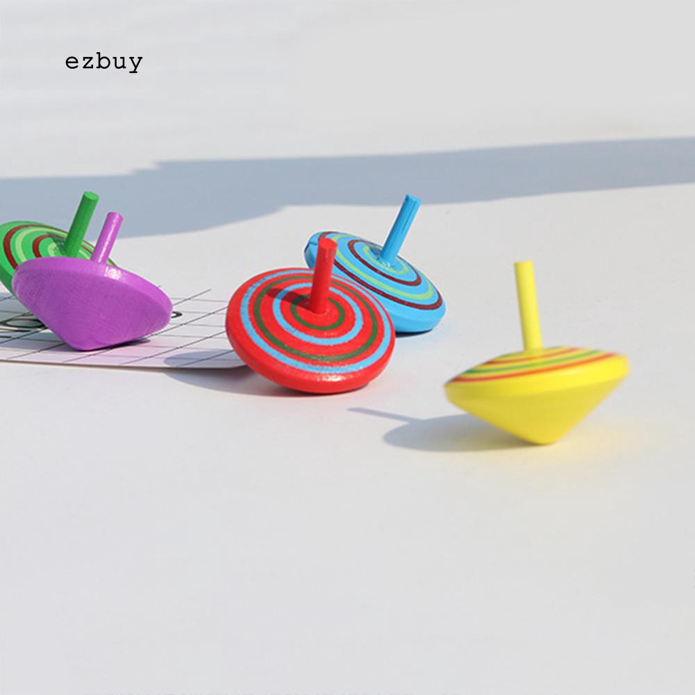Con quay đồ chơi bằng gỗ nhiều màu sắc giúp giảm căng thẳng
