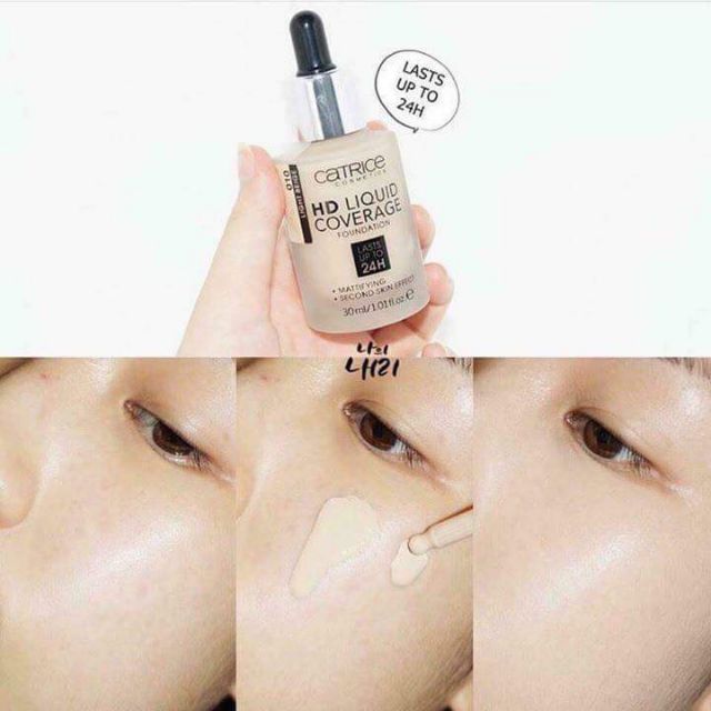 Kem Nền CATRICE HD Liquid Coverage Foudation Lasts Up To 24H ( gồm 2 tone 010 và 020)