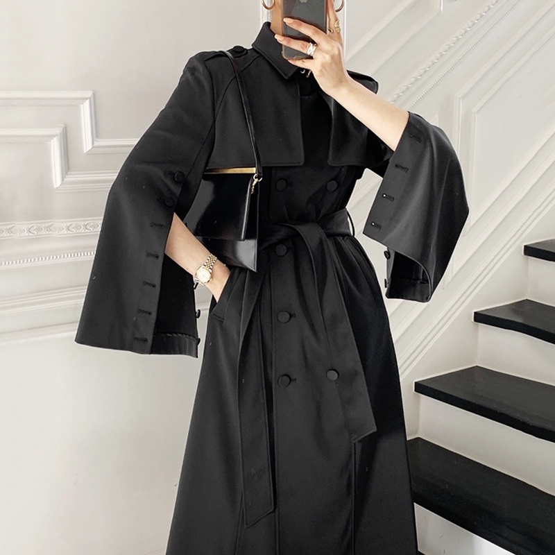 𝐎𝐑𝐃𝐄𝐑. Áo Măng Tô Dáng Cape Tay Dơi Kiểu Pháp (ẢNH THẬT Ở CUỐI) | BigBuy360 - bigbuy360.vn